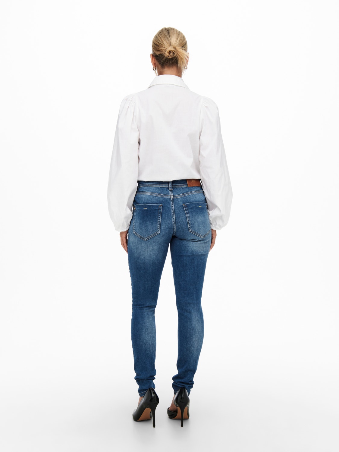 ONLY Jeans Skinny Fit Taille moyenne -Medium Blue Denim - 15245452
