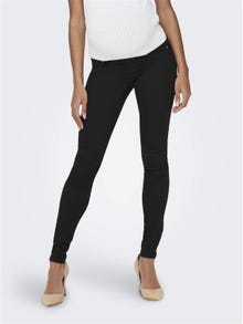 ONLY Mama OlMIris mid ankle push up Skinny fit jeans -Black - 15245541