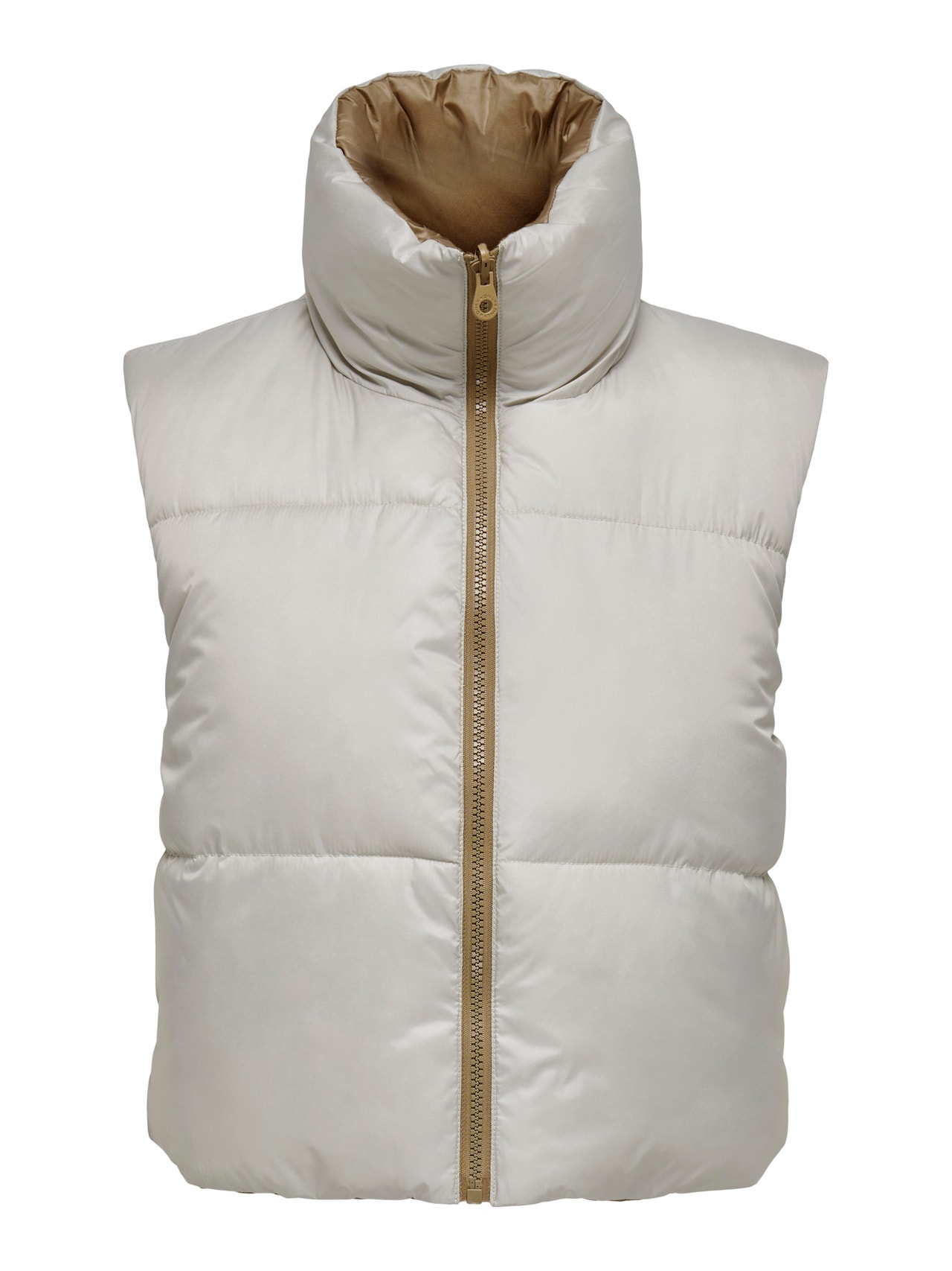 ONLY High stand-up collar Otw Gilet -Silver Lining - 15245572