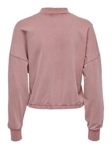 ONLY Sweat-shirts Regular Fit Col rond Épaules tombantes -Mesa Rose - 15245601