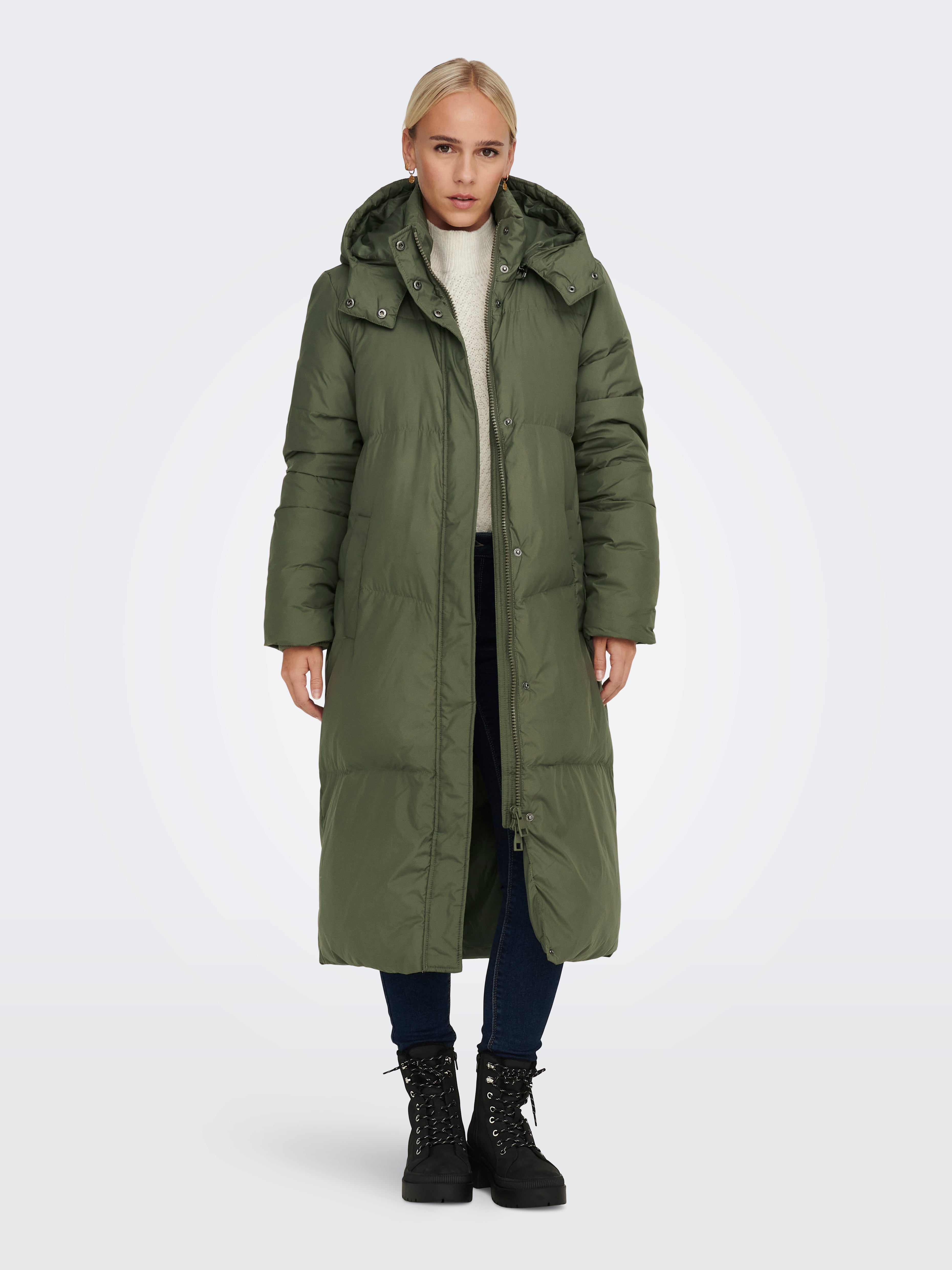 khaki padded jacket