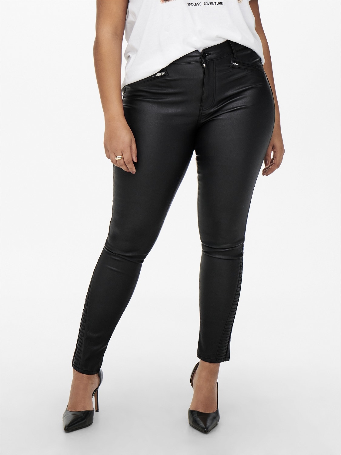 Curvy Carpunk reg zip Skinny fit jeans | | ONLY®