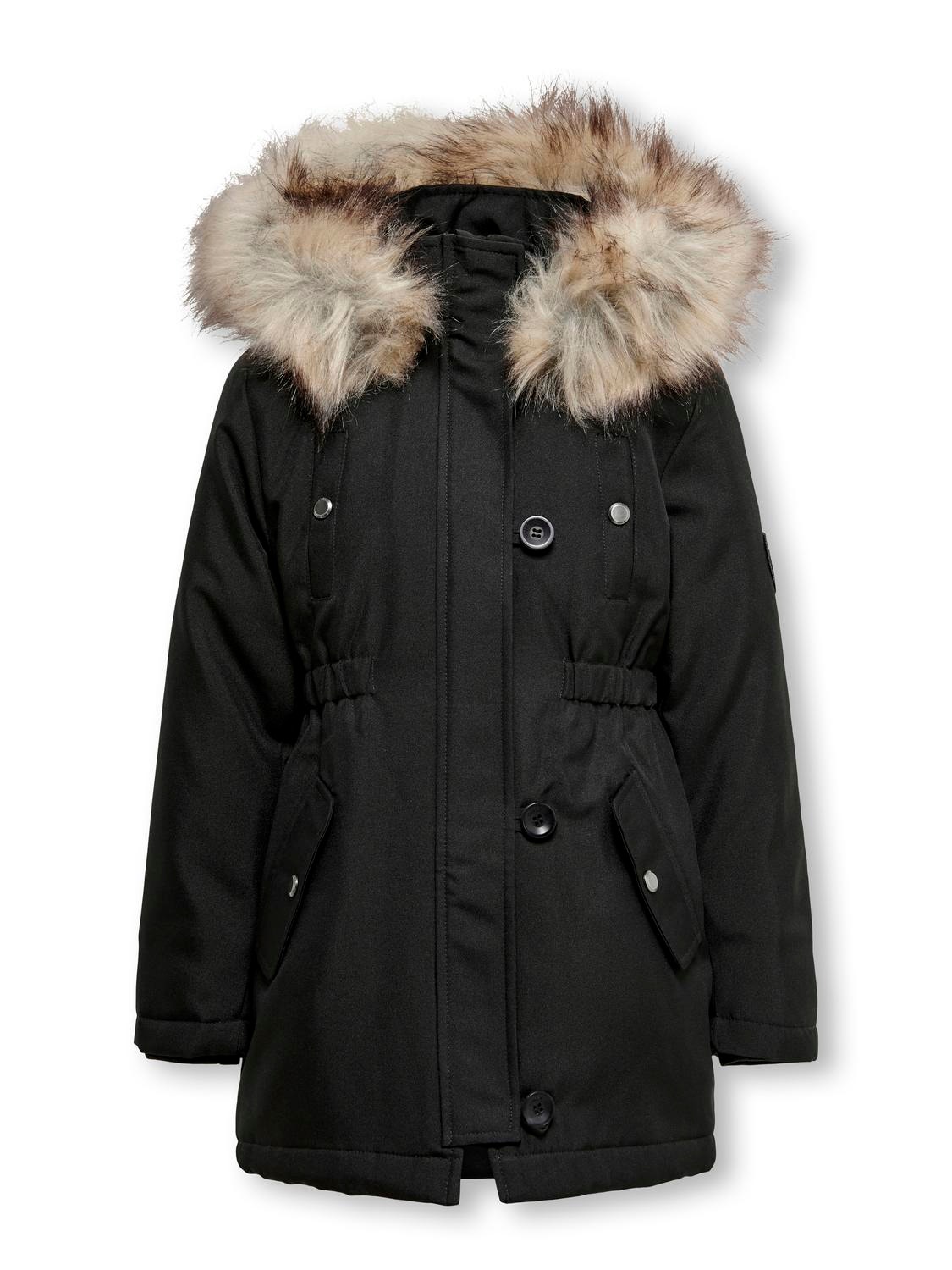 ONLY Long parka jacket -Black - 15245678