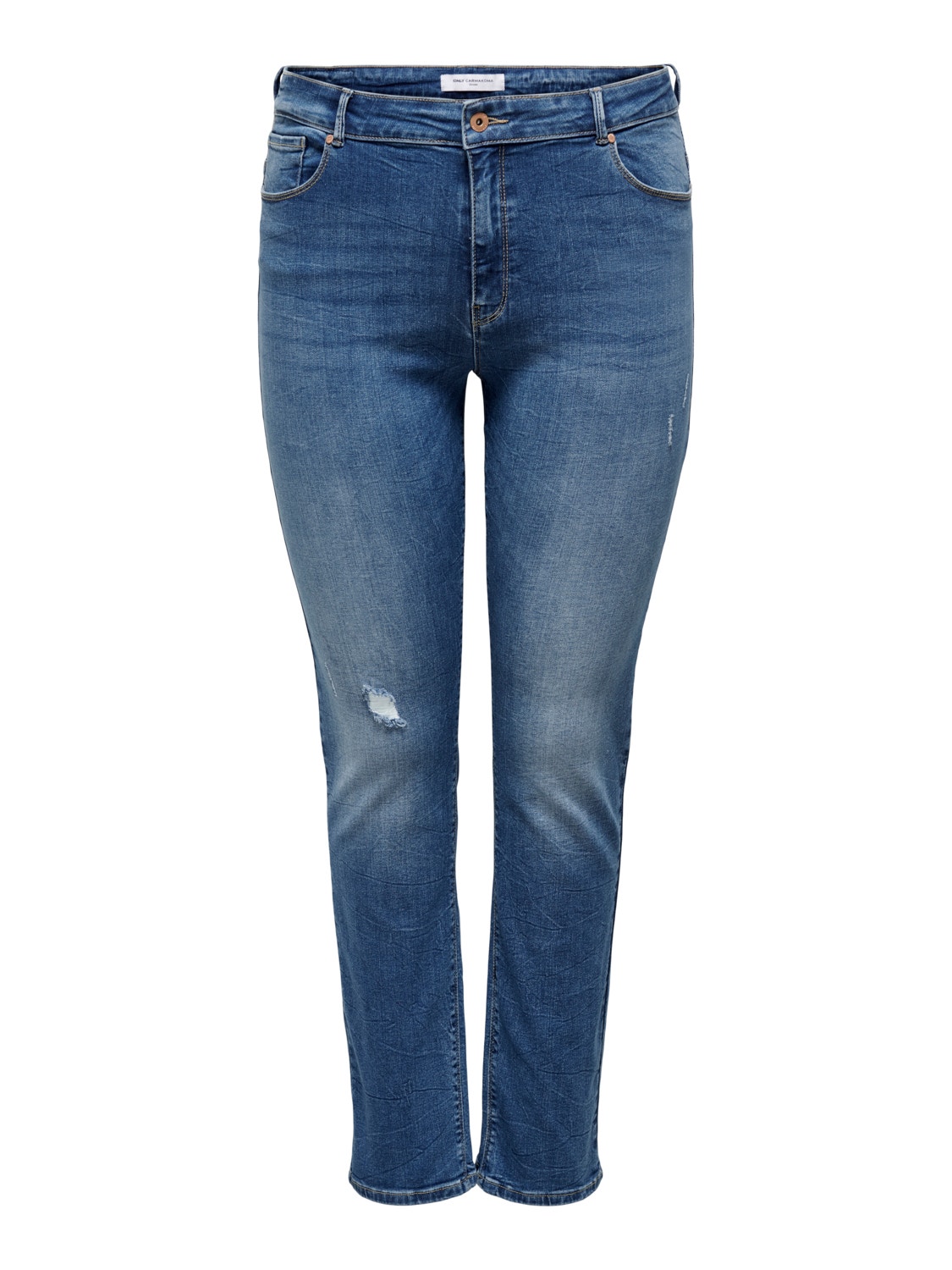 ONLY Gerade geschnitten Hohe Taille Jeans -Light Blue Denim - 15245694