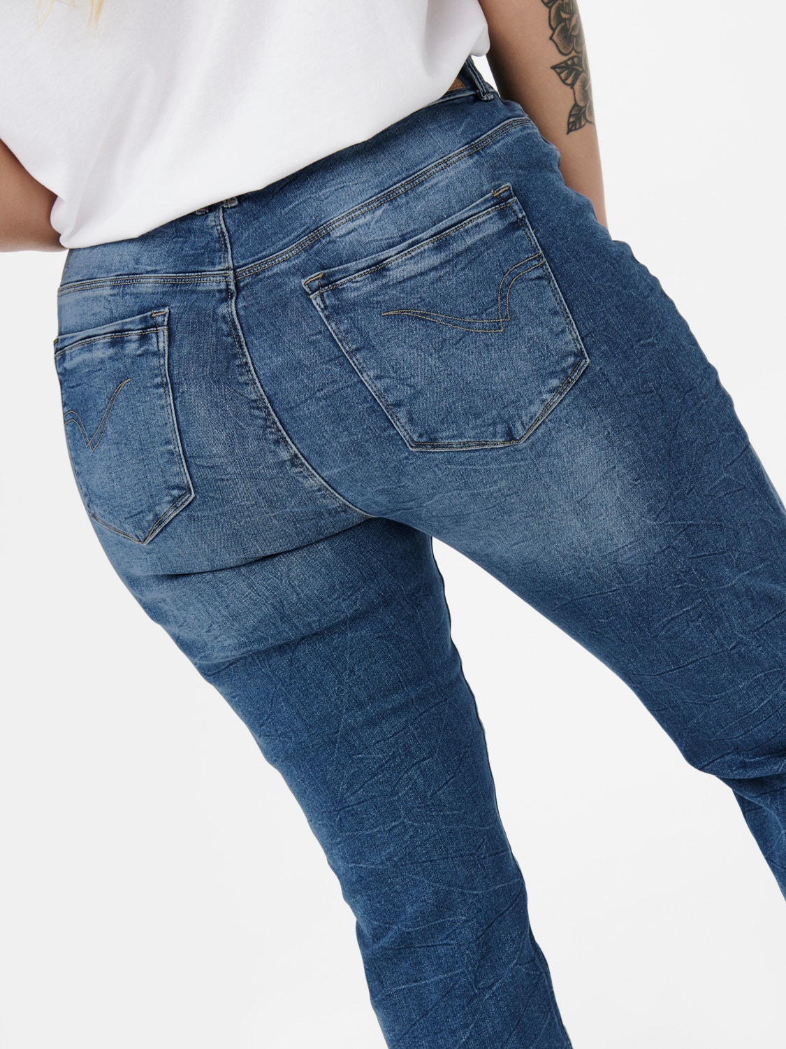 ONLY CARLaola Jeans de talle alto -Light Blue Denim - 15245694