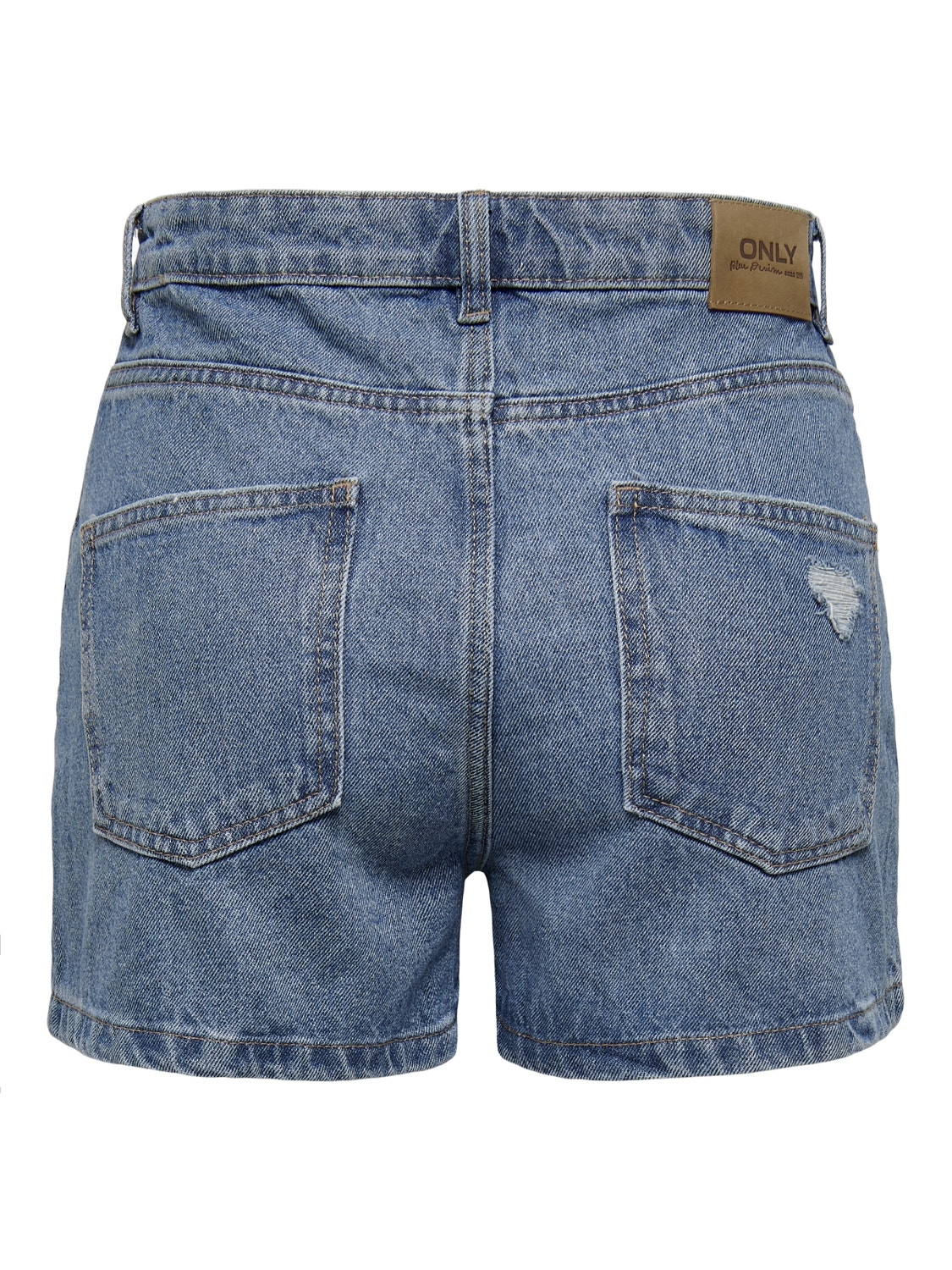ONLY Normal geschnitten Hohe Taille Shorts -Medium Blue Denim - 15245695