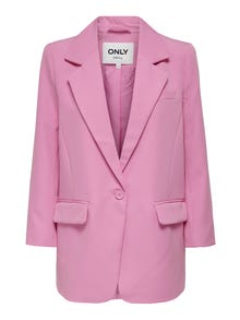  MJORI Womens Long Sleeve Blazers for Work Casual Notch Lapel  One Button Hot Pink Blazer Women with Pocket (hot Pink 2 m) : Clothing,  Shoes & Jewelry