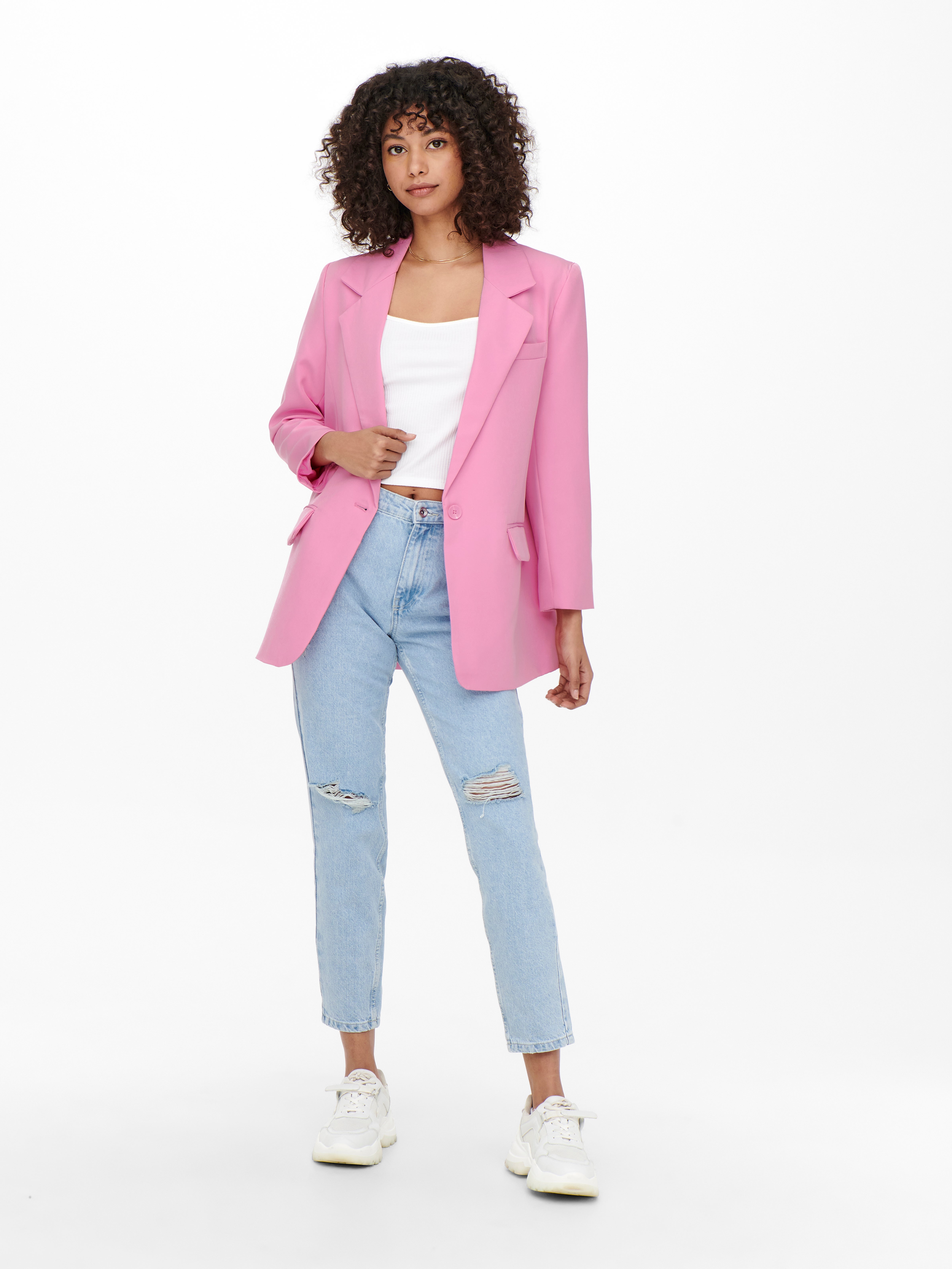 Stradivarius on sale pink blazer