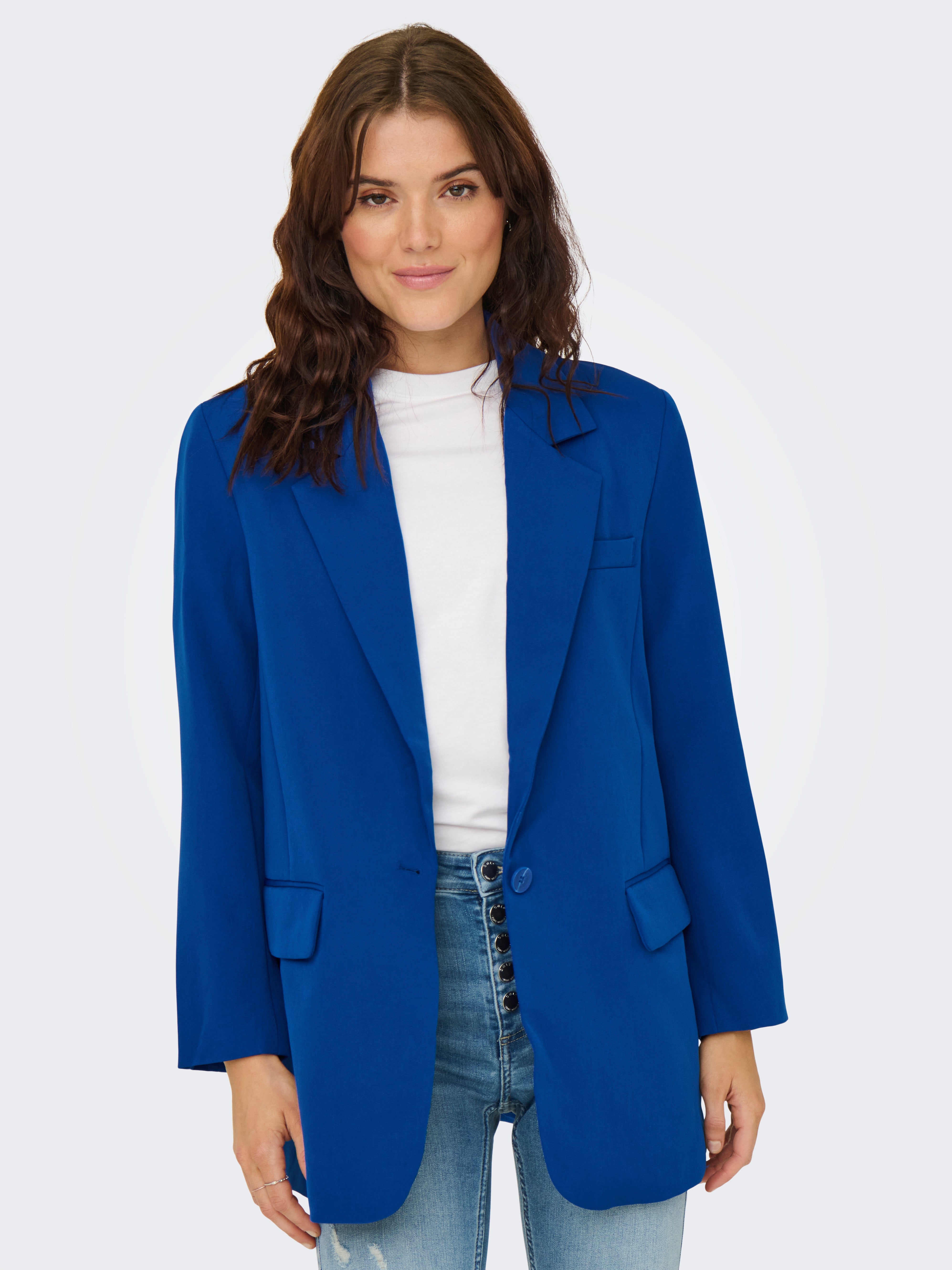 Blazer Classico ONLY Donna - Slim Fit, Poliestere Ed Elastan - Colore Berry - Abbottonatura Frontale - Foto 8