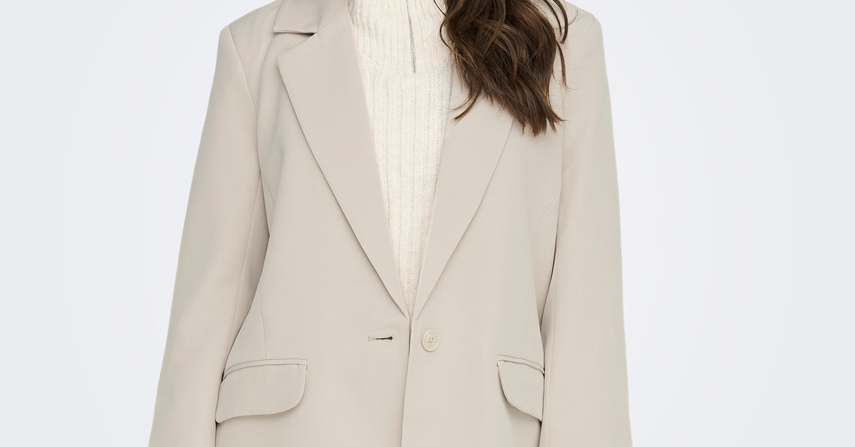 Blazer Classico ONLY Donna - Slim Fit, Poliestere Ed Elastan - Colore Berry - Abbottonatura Frontale - Foto 2