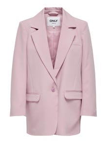 ONLY Long basic blazer -Dawn Pink - 15245698