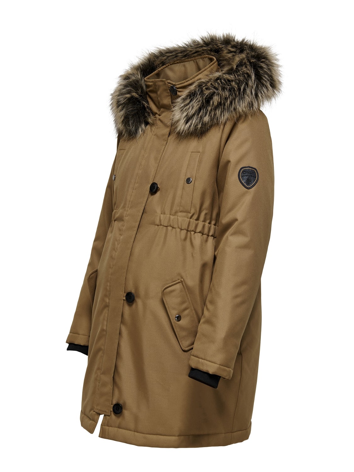 Hey mama water repellent 550 fill on sale power down parka with faux fur trim