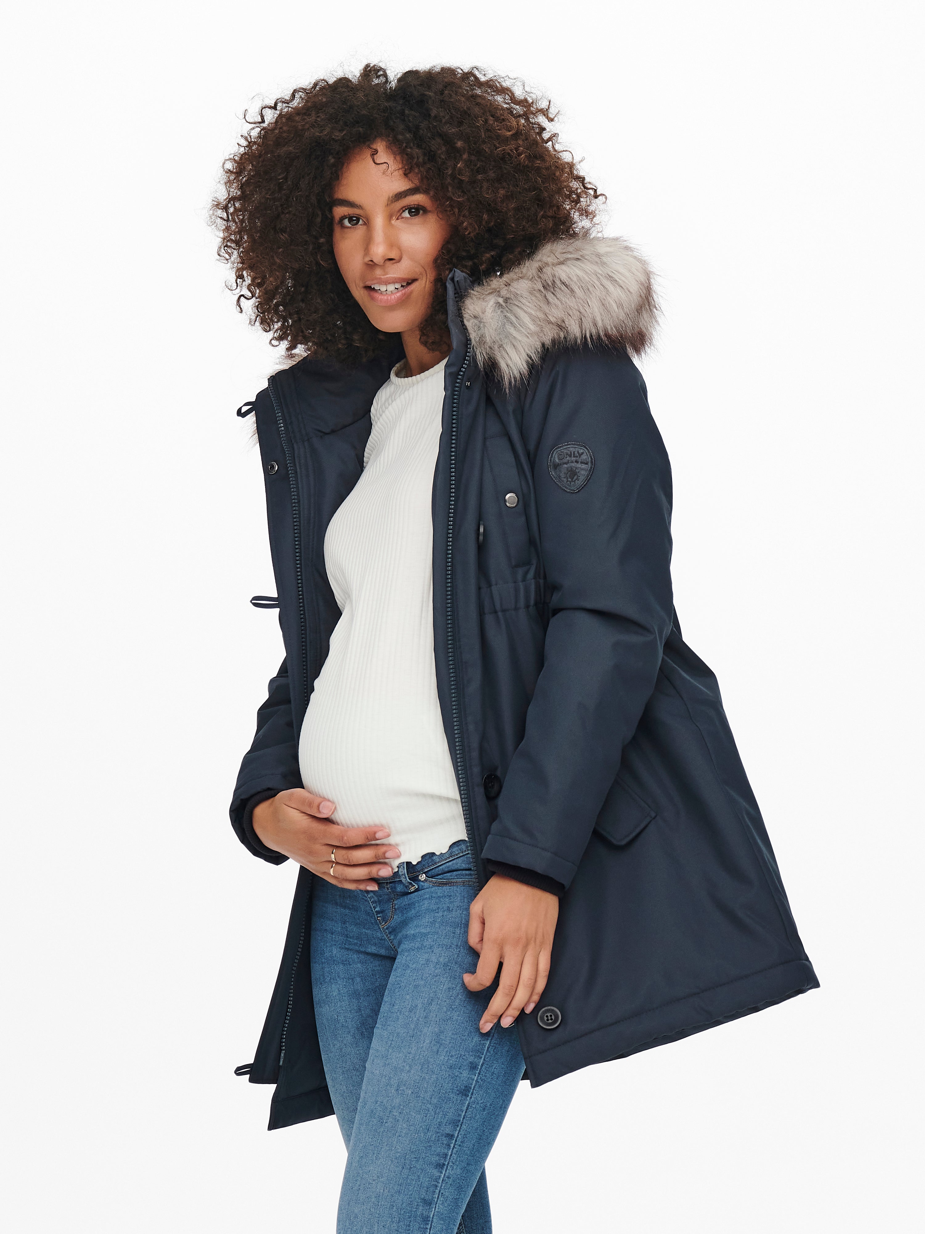 OLMIRIS Langer Parka | Dunkelblau | ONLY®