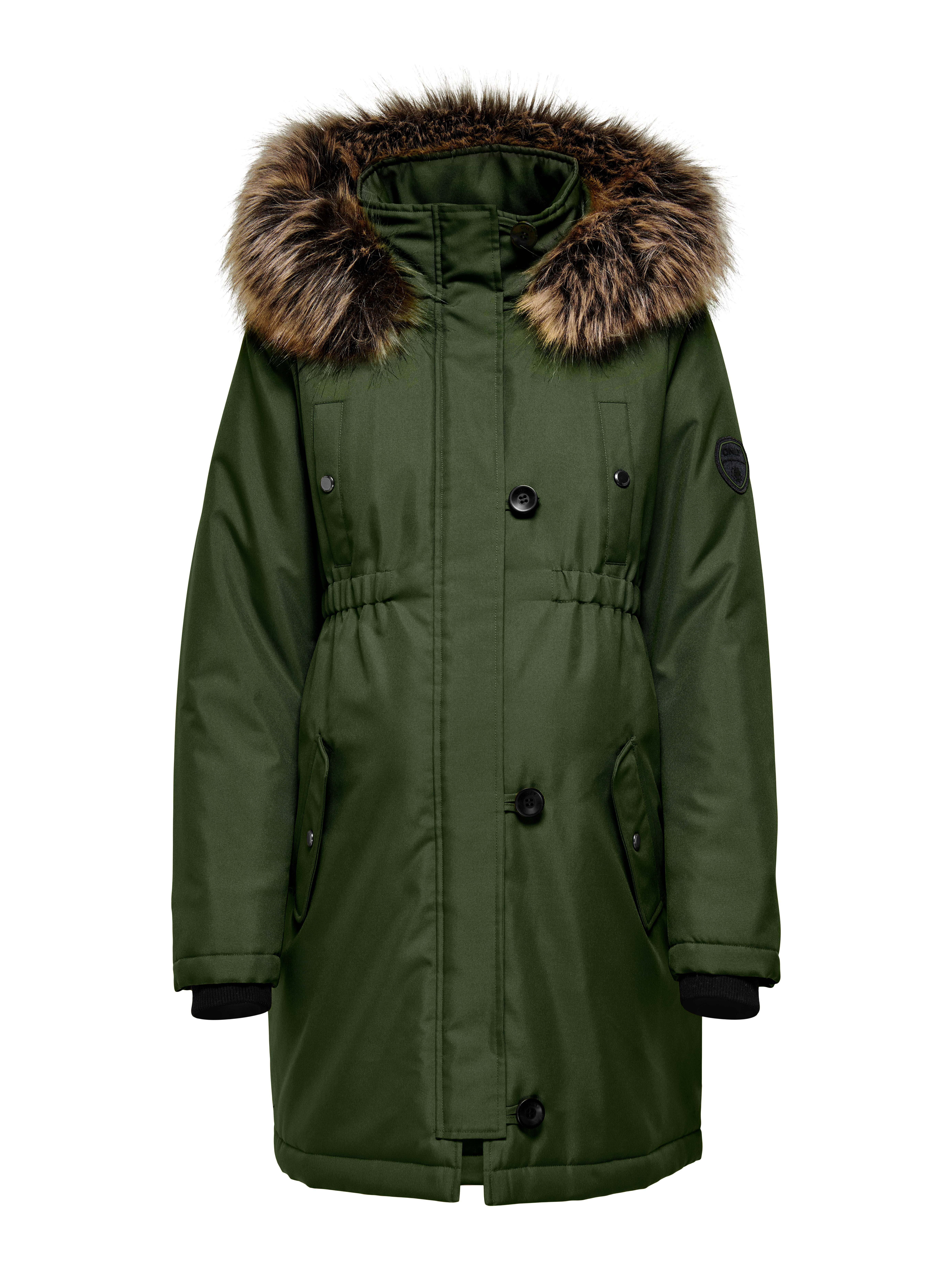 OLMIRIS Langer Parka | Dunkelgrün | ONLY® 