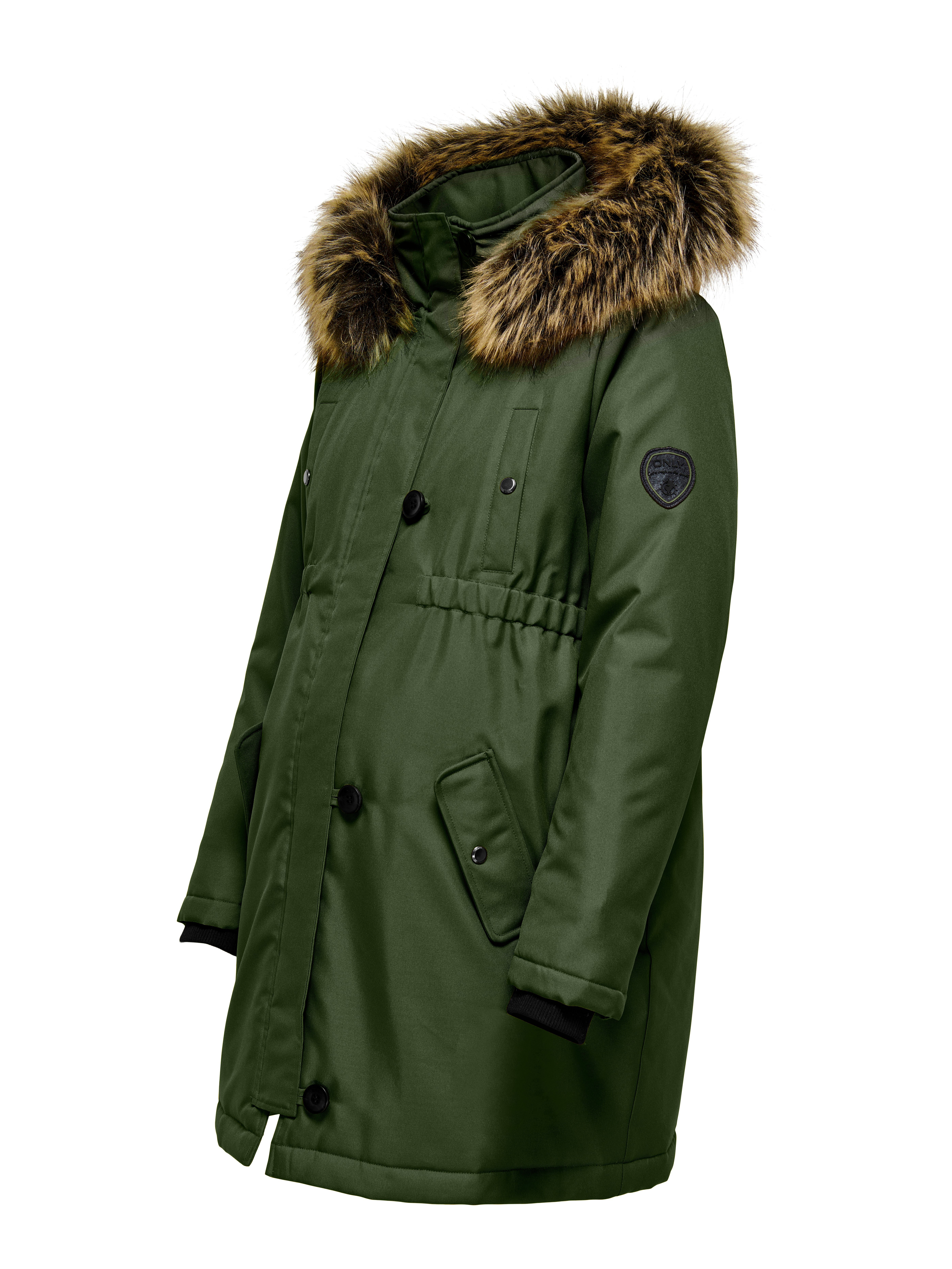 OLMIRIS Langer Parka | Dunkelgrün | ONLY® 