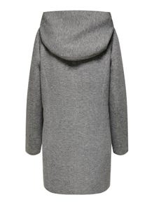 ONLY Hood Coat -Light Grey Melange - 15245753