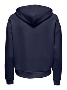 ONLY Einfarbig Hoodie -Maritime Blue - 15245850