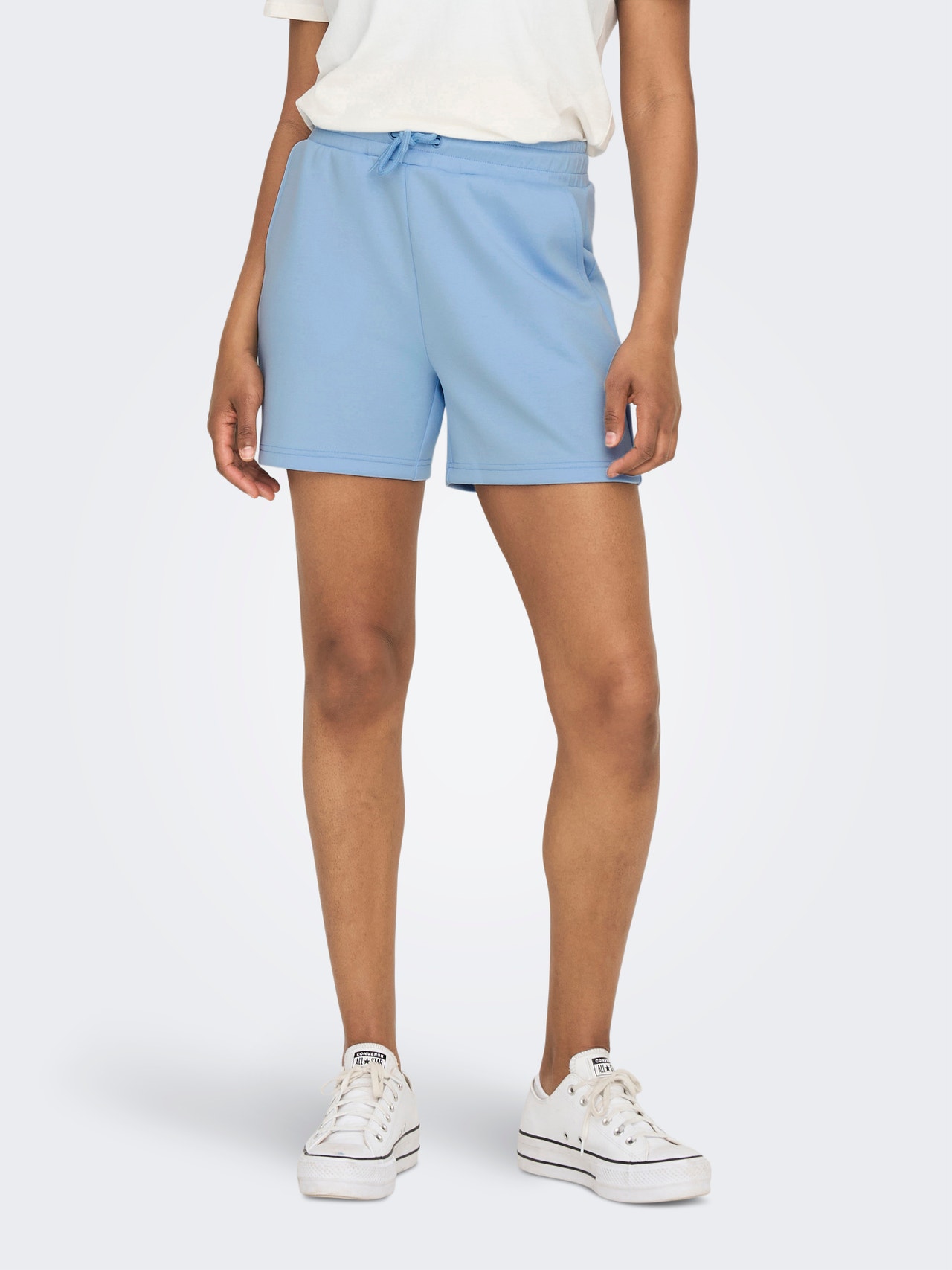 ONLY Loose fit High waist Shorts -Chambray Blue - 15245851
