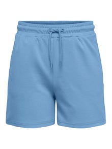 ONLY Couleur unie Shorts en molleton -Blissful Blue - 15245851