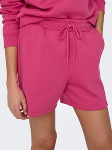 ONLY Solid colored training Sweat shorts -Raspberry Sorbet - 15245851