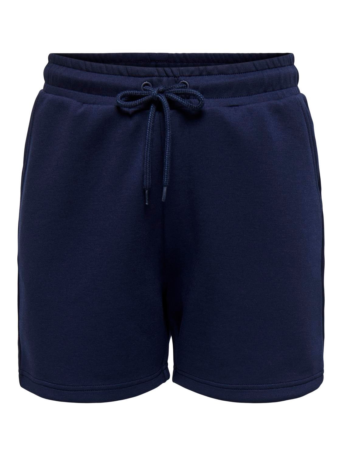 ONLY Solid colored training Sweat shorts -Maritime Blue - 15245851