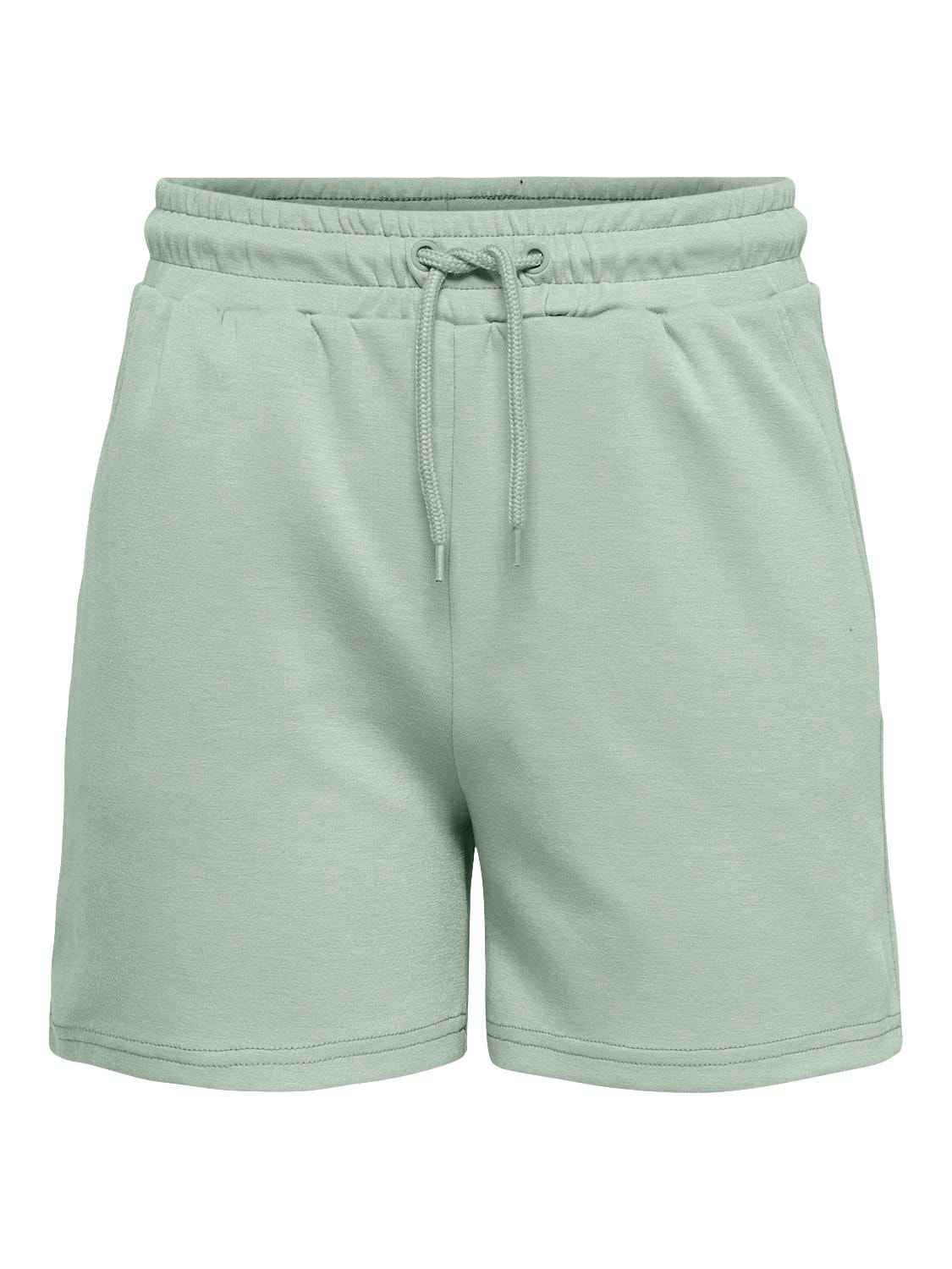 ONLY Unicolor Shorts de deporte -Frosty Green - 15245851