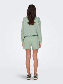ONLY Shorts Loose Fit Taille haute -Frosty Green - 15245851