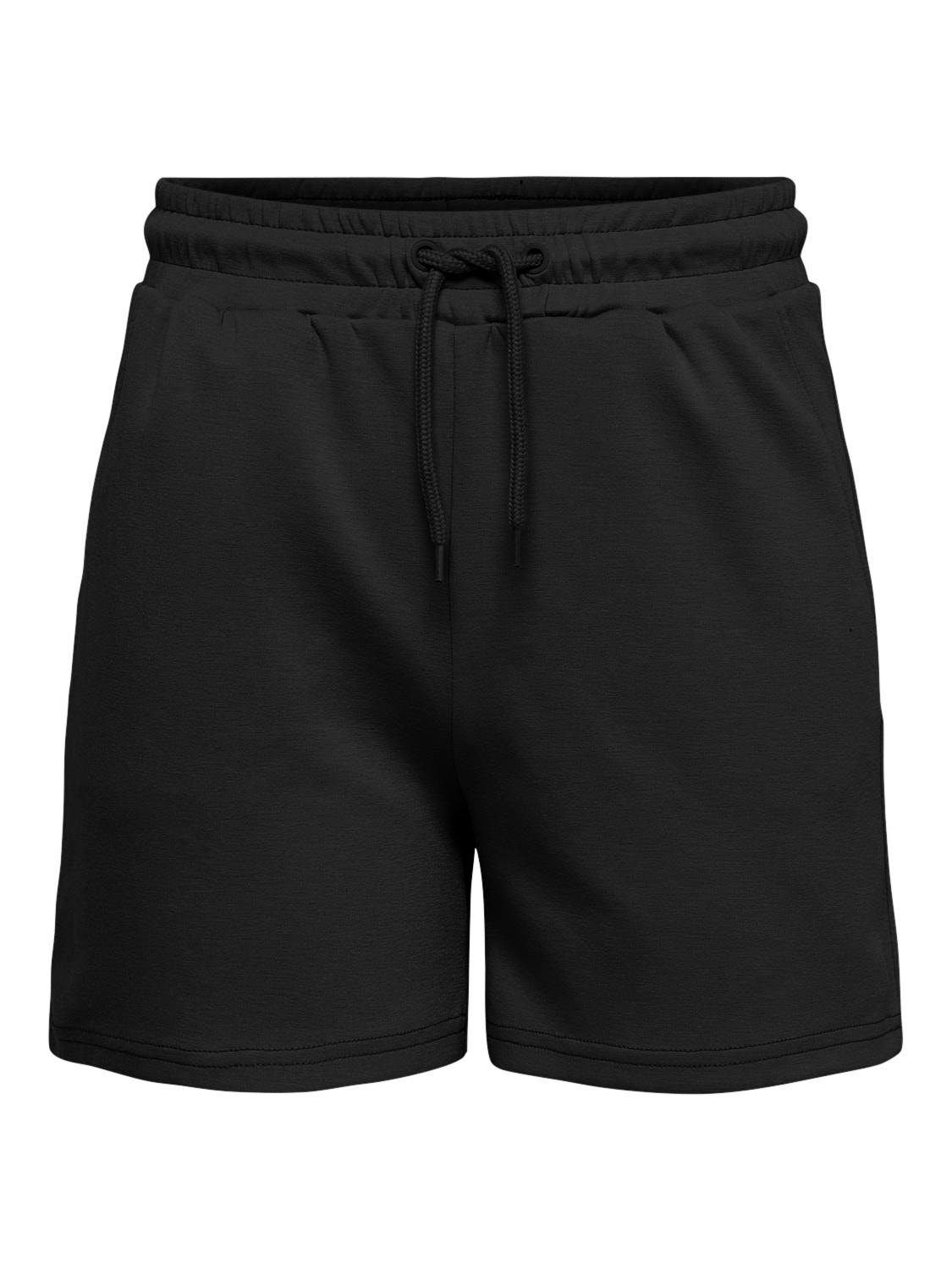 ONLY Solid colored training Sweat shorts -Black - 15245851