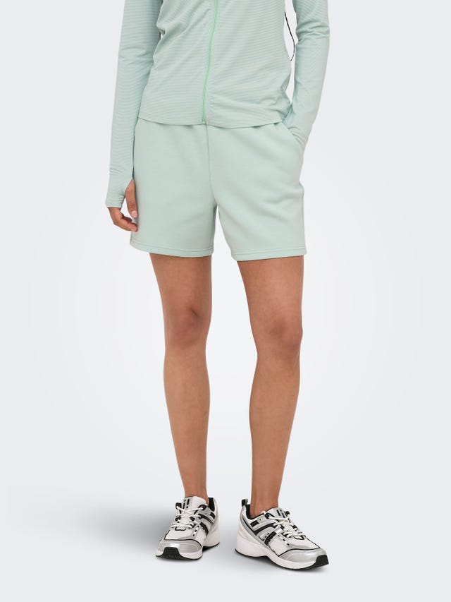 Short en lin mélangé - Bleu marine - FEMME | H&M FR Short en lin mélangé - Bleu marine - FEMME | H&M FR