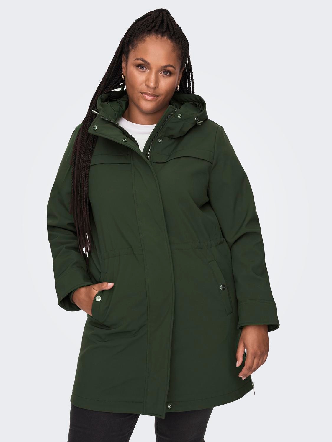 ONLY Curvy 2-layer Jacket -Peat - 15245893