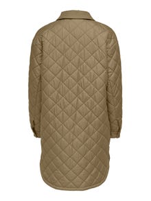ONLY Long quilted Shacket -Tigers Eye - 15245897