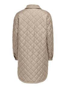 ONLY Long quilted Shacket -Oxford Tan - 15245897