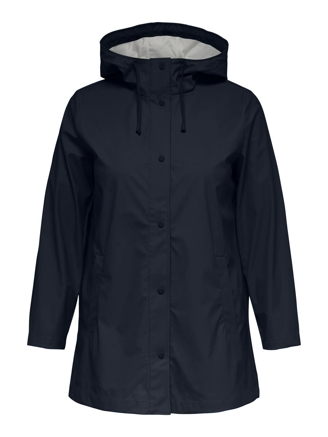 ONLY Curvy solid colored Rain jacket -Night Sky - 15245956