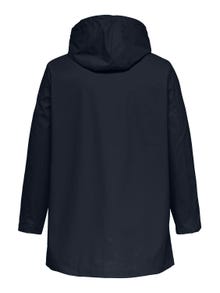 ONLY Curvy solid colored Rain jacket -Night Sky - 15245956