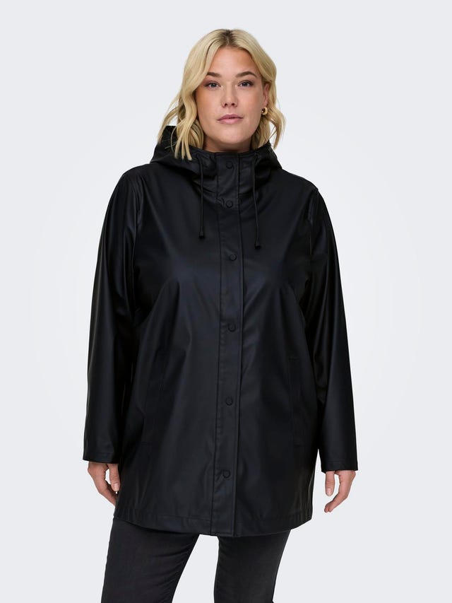 ONLY Curvy solid colored Rain jacket - 15245956
