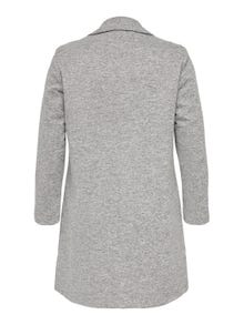 ONLY Curvy solid colored coat -Light Grey Melange - 15245964