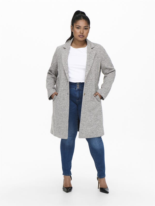 ONLY Curvy solid colored coat - 15245964