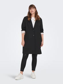 ONLY Curvy solid colored coat -Black - 15245964