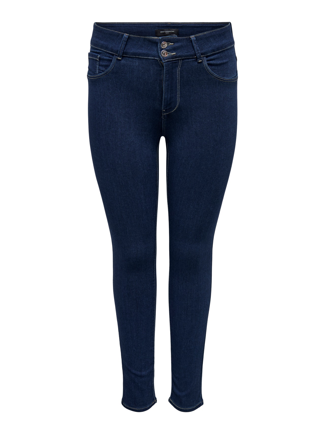 ONLY Jeans Skinny Fit Taille haute -Dark Blue Denim - 15246019