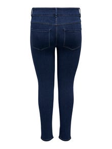 ONLY CARSTORM LIFE High Waist SKINNY WIDE Jeans -Dark Blue Denim - 15246019
