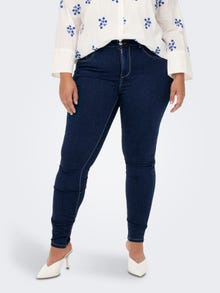 ONLY Skinny Fit High waist Jeans -Dark Blue Denim - 15246019
