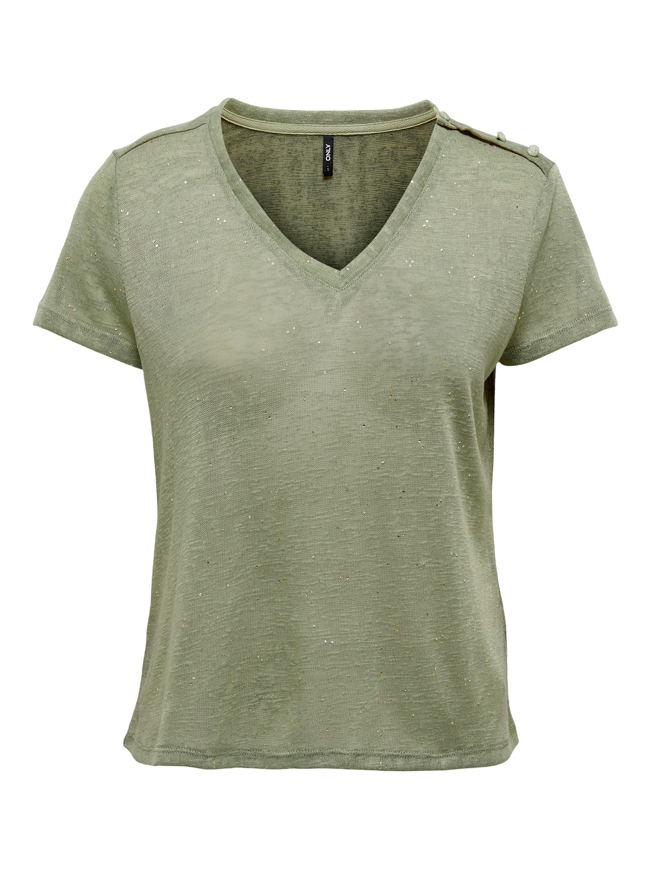 ONLY Camisetas Corte regular Cuello en V -Elm - 15246107