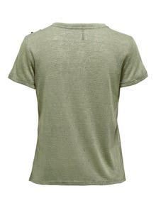 ONLY Normal geschnitten V-Ausschnitt T-Shirt -Elm - 15246107