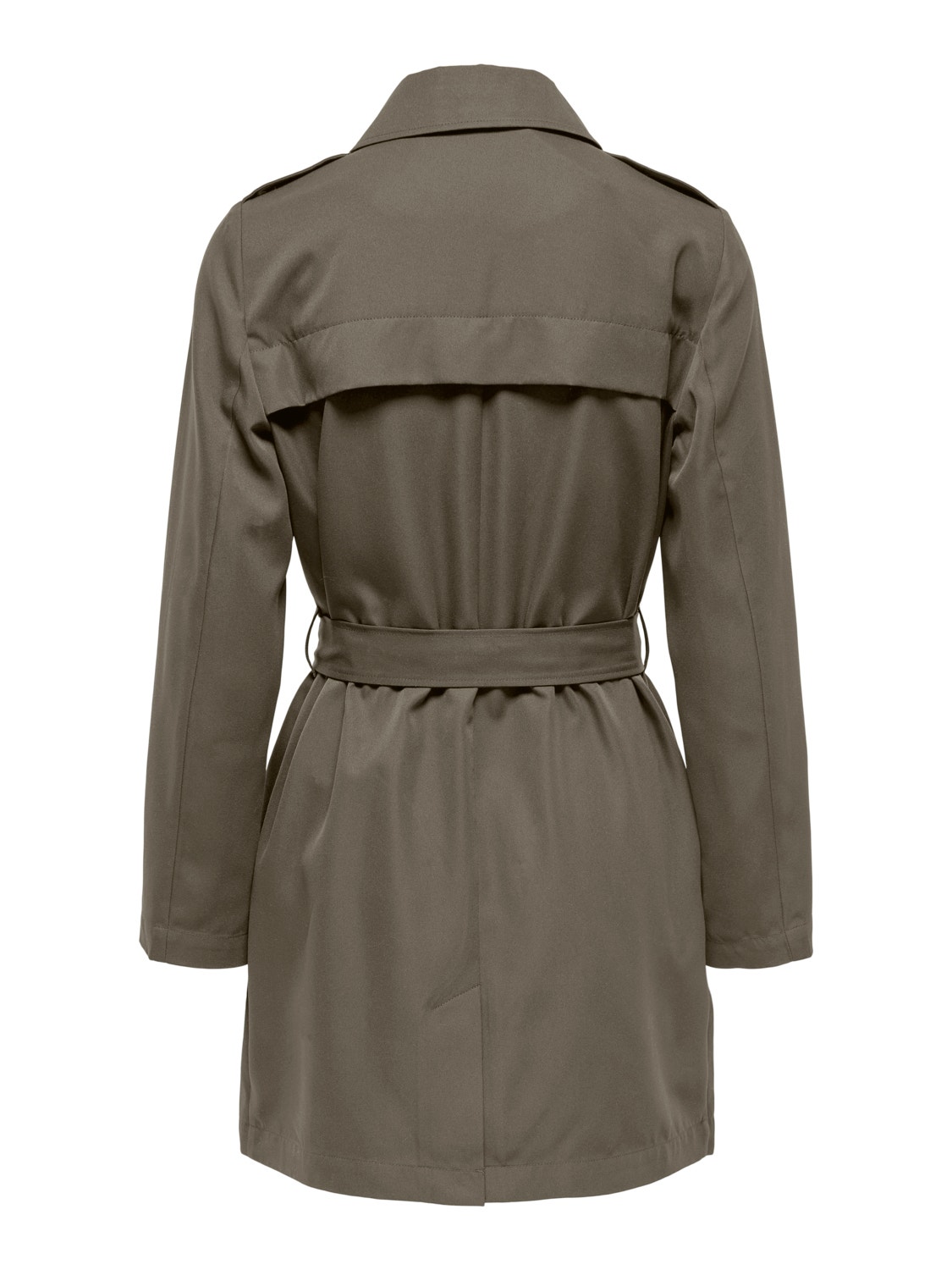 ONLY Short belted Trenchcoat -Walnut - 15246191