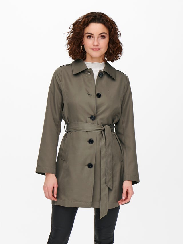 ONLY Court avec ceinture Trench - 15246191
