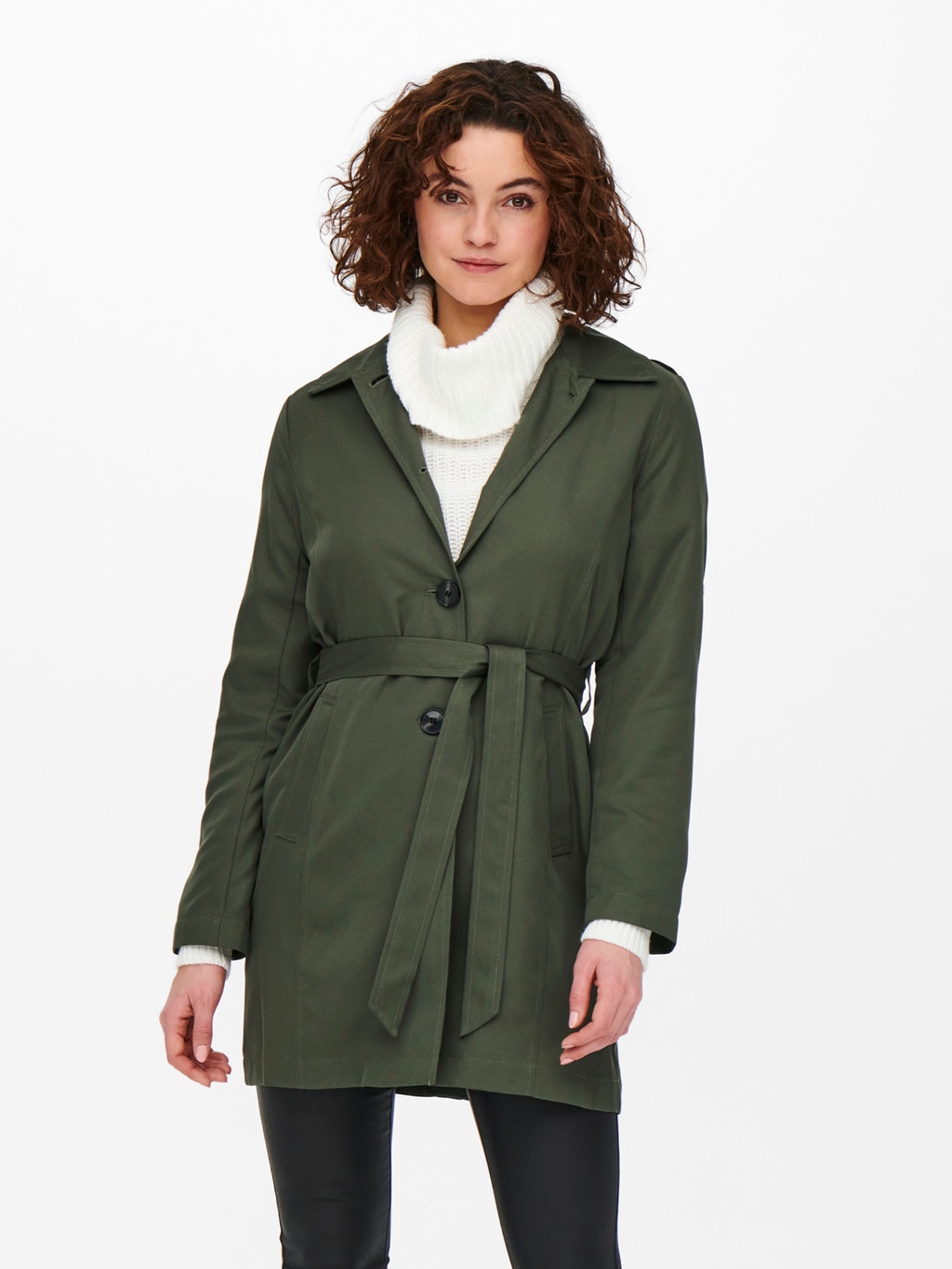 Short belted Trenchcoat with 50% discount! | ONLY®