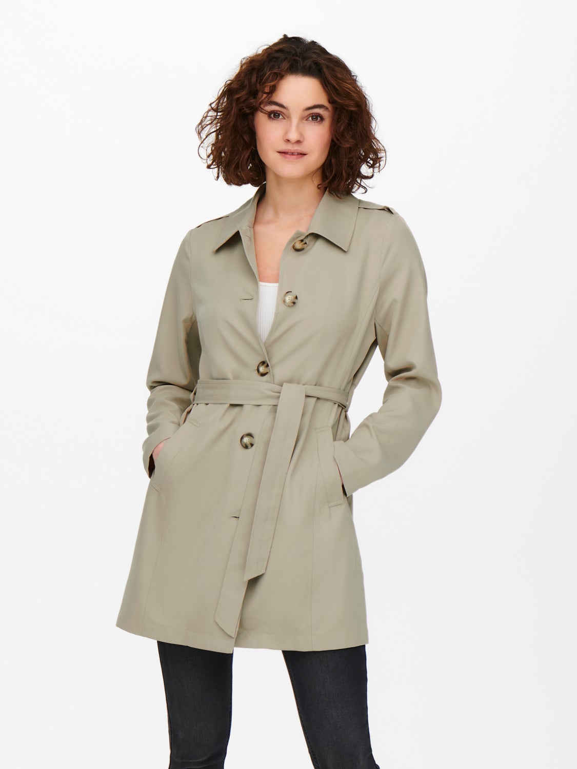 her lip to Everyday Belted Trench Jacket - アウター