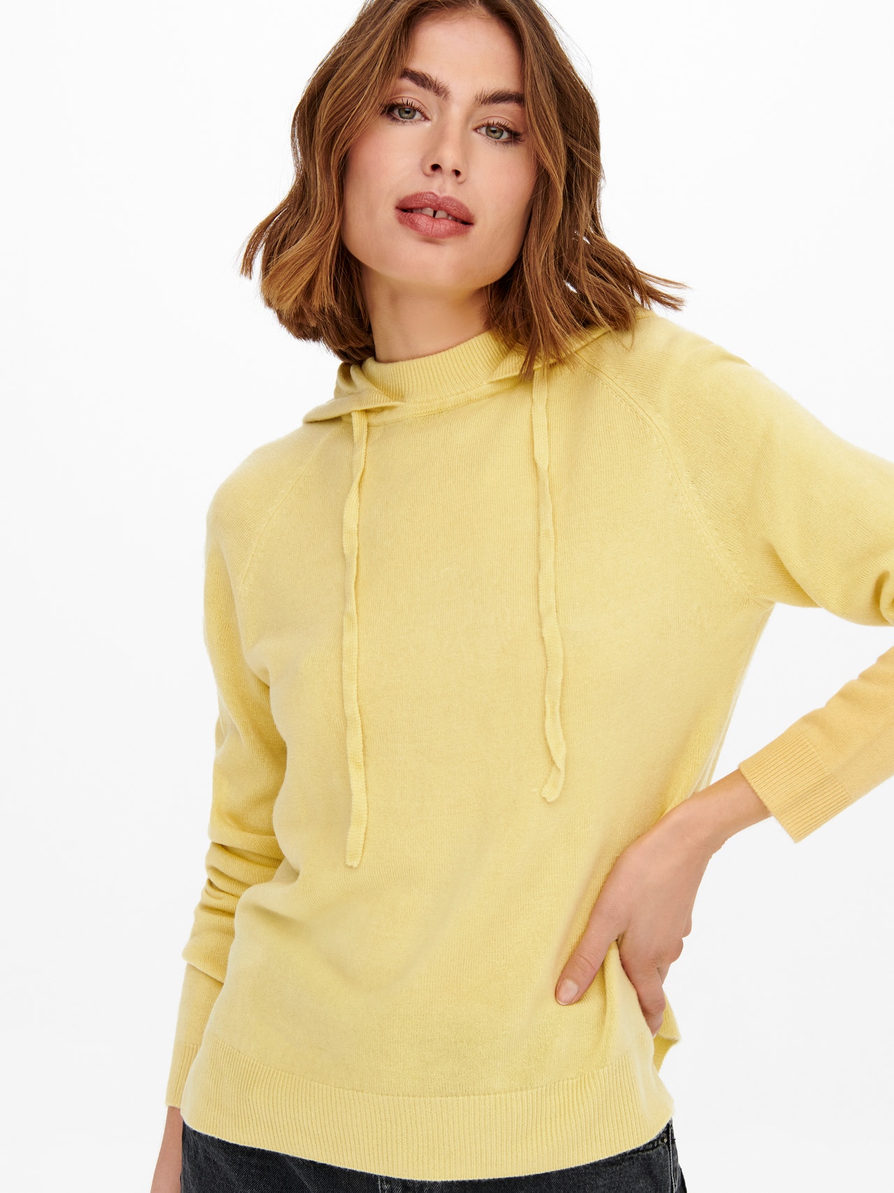 ONLY O-Neck Pullover -Straw - 15246204