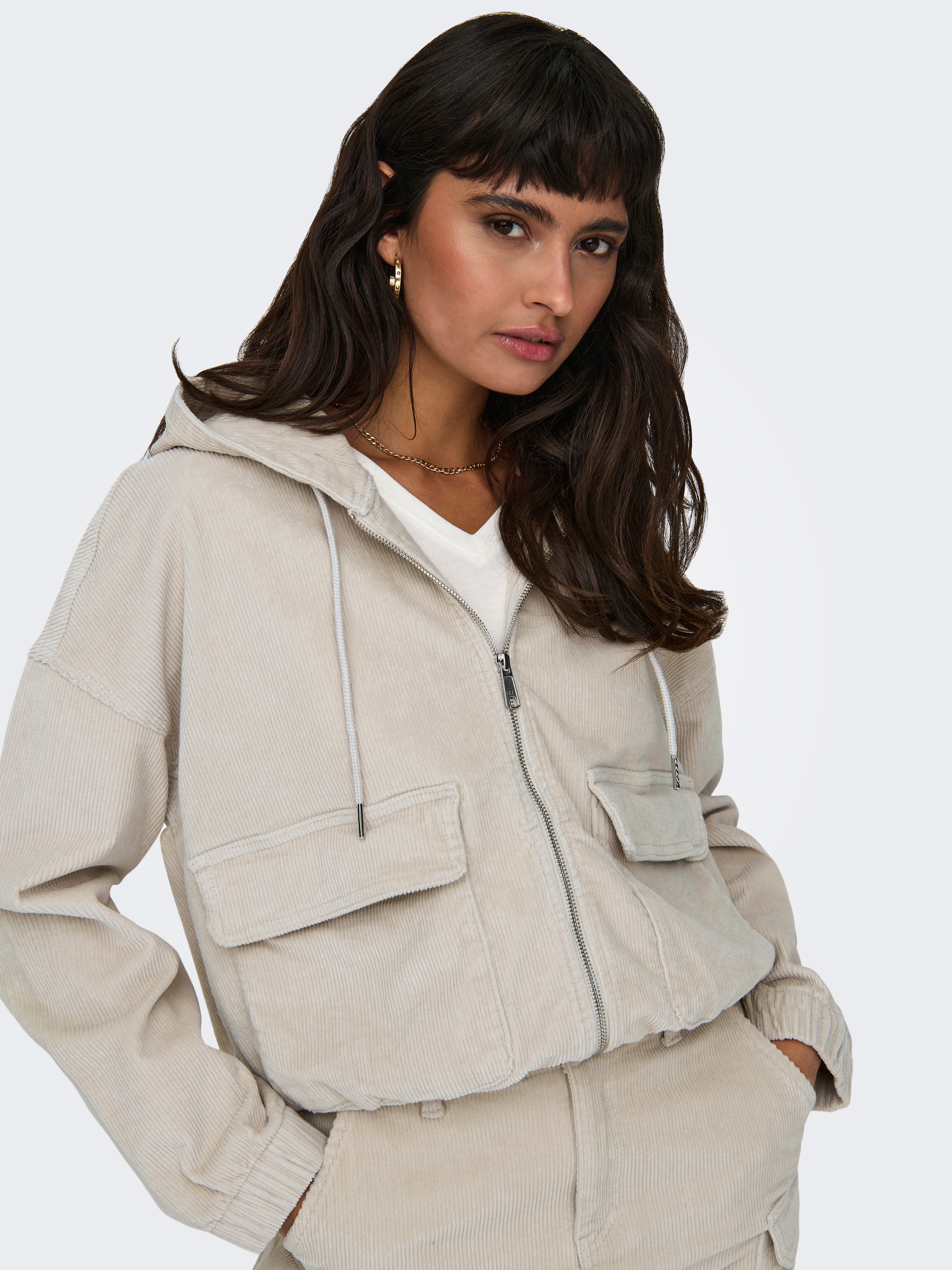 cord jacke kapuze