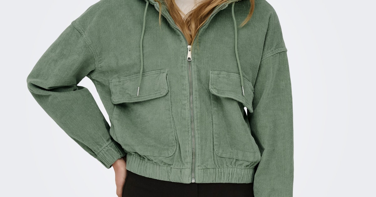 Only Dames Onlkenzie L/S Cord Jacket PNT Noos Jas, Rock